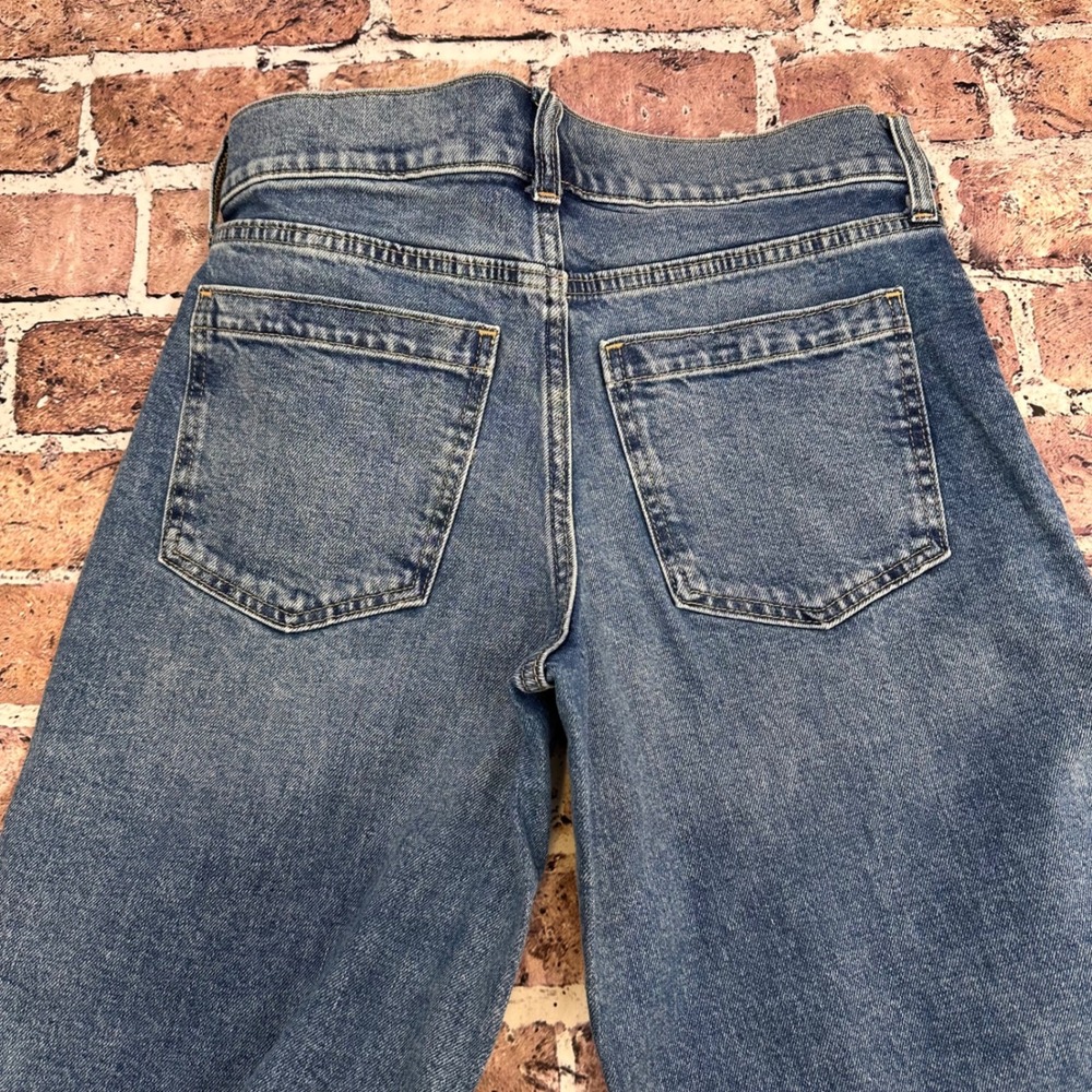 Banana Republic Premium Denim HR Clean Girl Wide-Leg Crop Jeans Blue Size‎ 29 - Picture 7 of 16